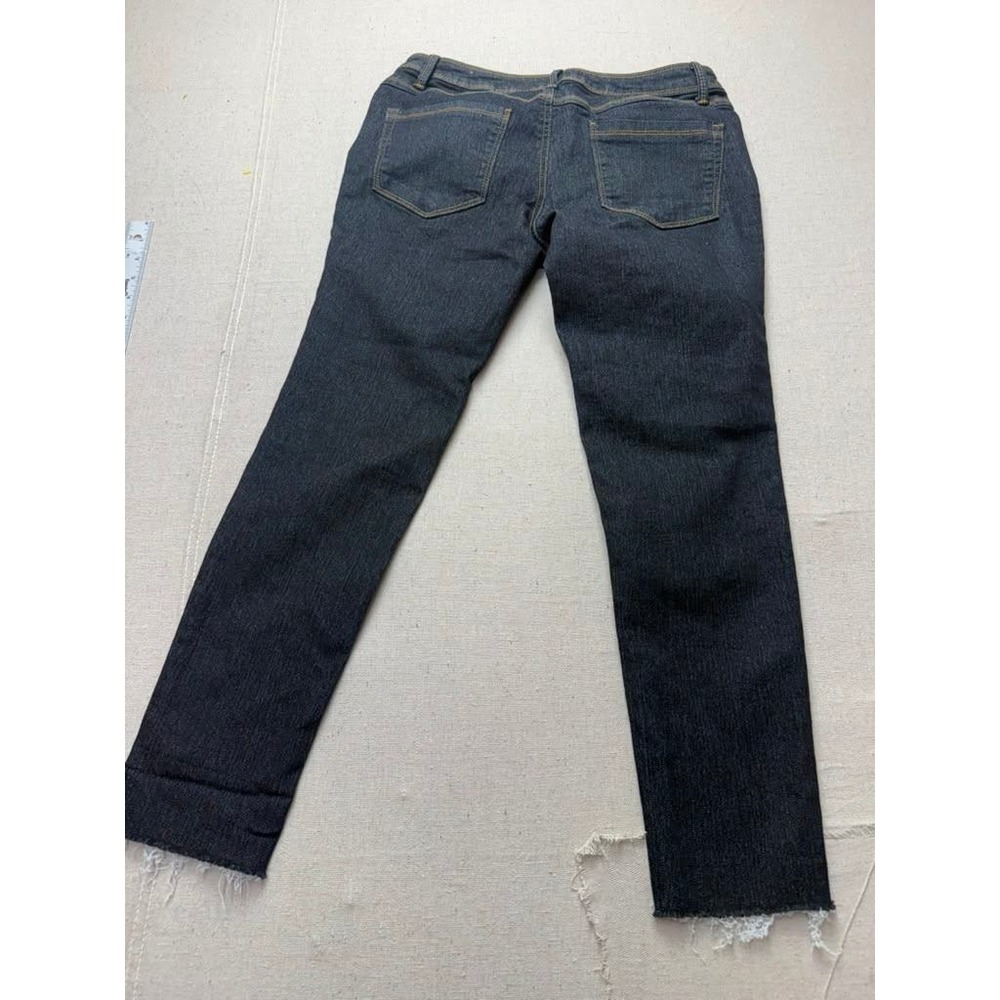 Hybrid & Company Jeans Dark Wash Raw Hem Denim Blue Size 7S Excellent